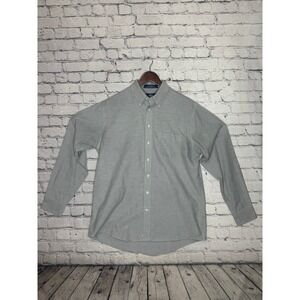Stafford Wrinkle Free Mens‎ Button Down Shirt Gray Long Sleeve Size XL